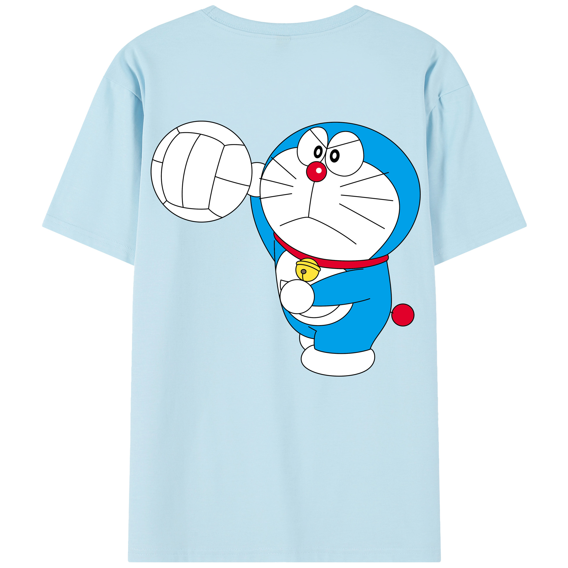 （画像用） ドラえもん Doraemon 綿100％半袖Tシャツ（背面プリント）